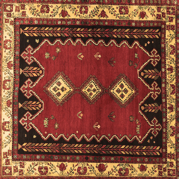 Square Persian Brown Traditional Rug, tr275brn
