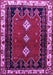 Machine Washable Persian Purple Traditional Area Rugs, wshtr275pur