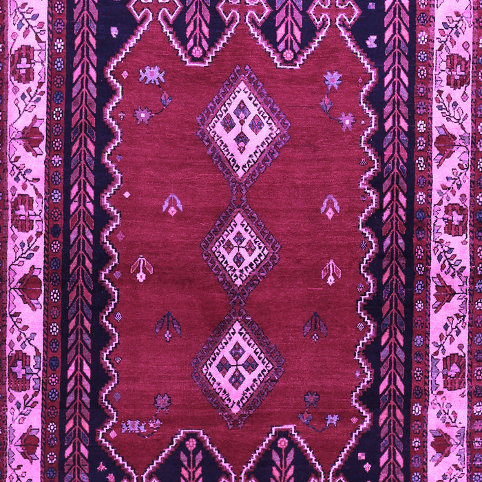 Machine Washable Persian Purple Traditional Area Rugs, wshtr275pur