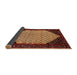 Sideview of Traditional Deep Red Persian Rug, tr276