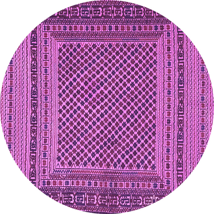 Round Southwestern Purple Country Rug, tr2760pur