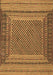 Machine Washable Southwestern Brown Country Rug, wshtr2760brn