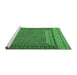 Sideview of Machine Washable Southwestern Emerald Green Country Area Rugs, wshtr2760emgrn