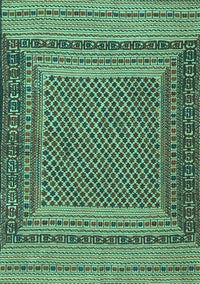 Southwestern Turquoise Country Rug, tr2760turq