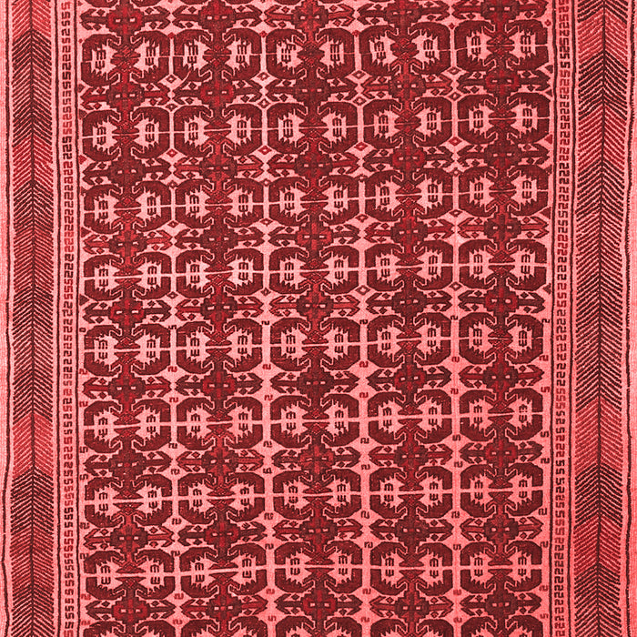 Machine Washable Southwestern Red Country Rug, wshtr2761red