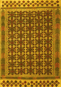 Southwestern Yellow Country Rug, tr2761yw