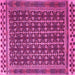 Square Southwestern Pink Country Rug, tr2761pnk