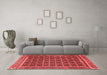 Country Red Washable Rugs