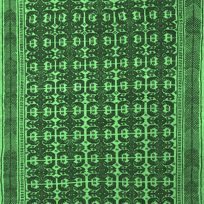 Machine Washable Southwestern Emerald Green Country Area Rugs, wshtr2761emgrn