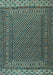 Southwestern Light Blue Country Rug, tr2762lblu