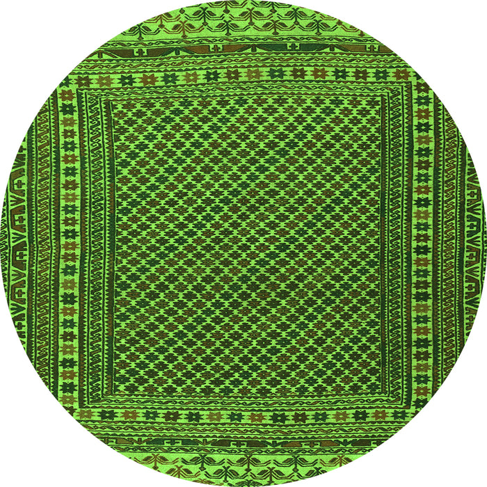 Square Southwestern Green Country Rug, tr2762grn