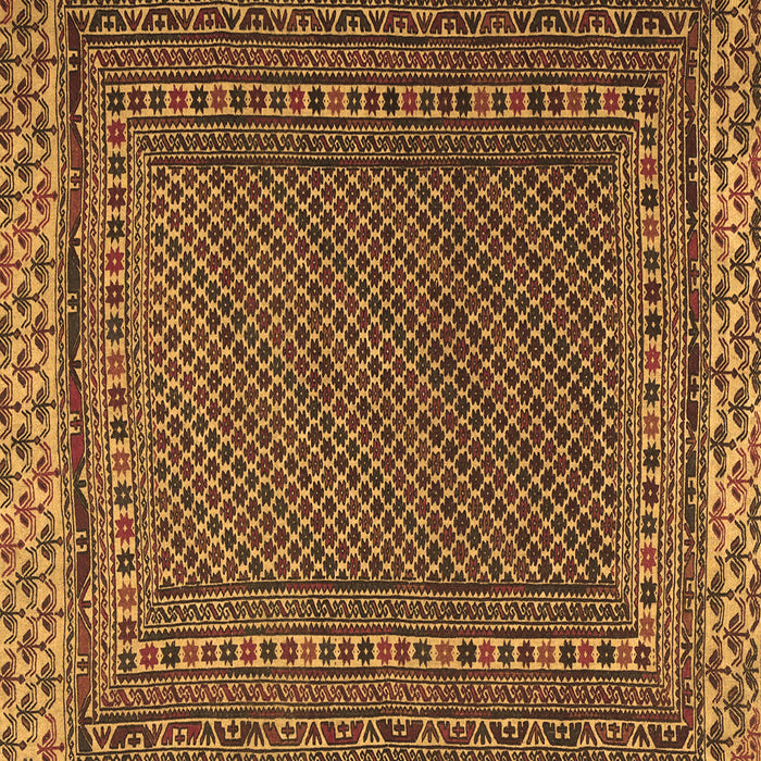 Square Southwestern Brown Country Rug, tr2762brn