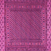 Square Southwestern Pink Country Rug, tr2762pnk