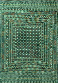 Southwestern Turquoise Country Rug, tr2763turq