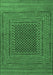 Southwestern Emerald Green Country Rug, tr2763emgrn