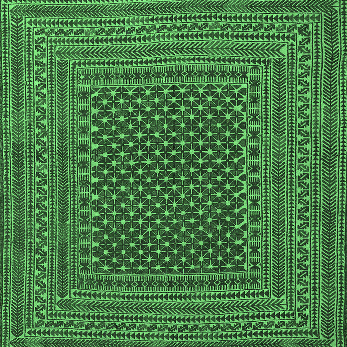 Southwestern Emerald Green Country Rug, tr2763emgrn