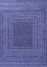 Southwestern Blue Country Rug, tr2763blu