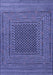 Southwestern Blue Country Rug, tr2763blu