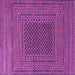 Square Southwestern Purple Country Rug, tr2763pur