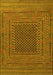 Southwestern Yellow Country Rug, tr2763yw