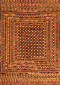 Southwestern Orange Country Rug, tr2763org