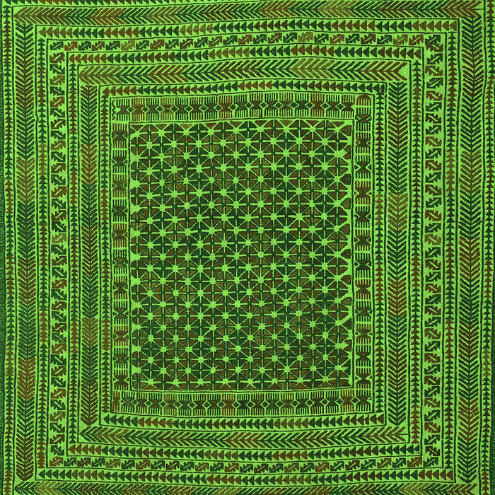 Southwestern Green Country Rug, tr2763grn