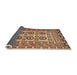 Sideview of Traditional Brown Red Persian Rug, tr2764