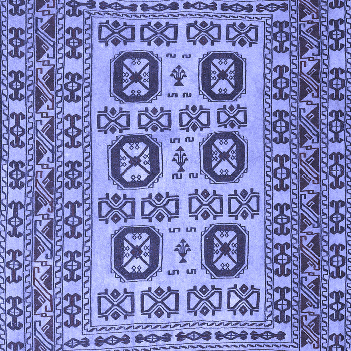 Machine Washable Persian Blue Traditional Rug, wshtr2764blu