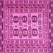 Square Machine Washable Persian Pink Traditional Rug, wshtr2764pnk