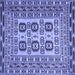 Square Persian Blue Traditional Rug, tr2764blu