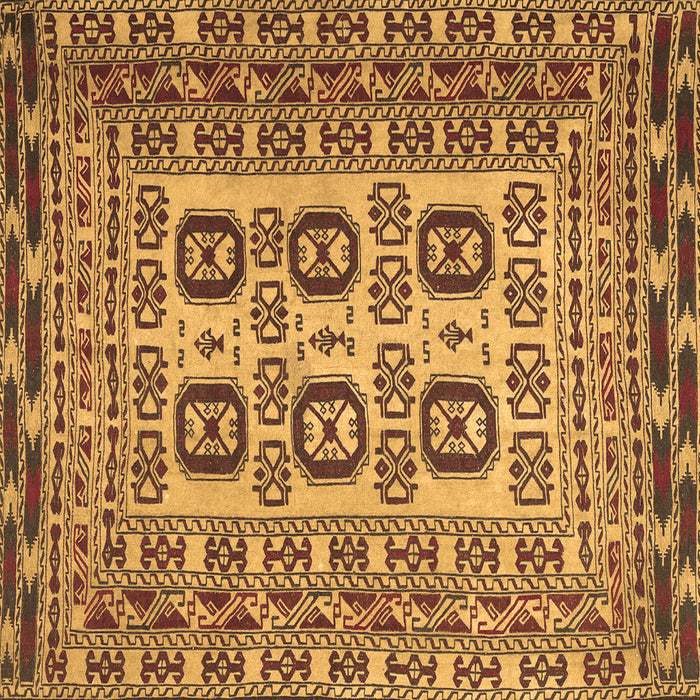 Square Machine Washable Persian Brown Traditional Rug, wshtr2764brn