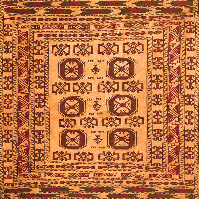 Serging Thickness of Persian Orange Traditional Rug, tr2764org