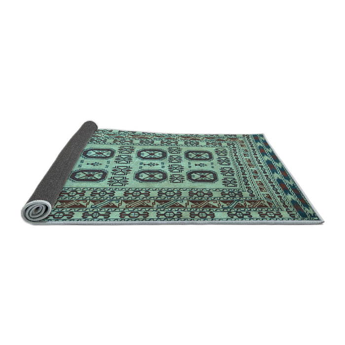 Sideview of Persian Light Blue Traditional Rug, tr2764lblu