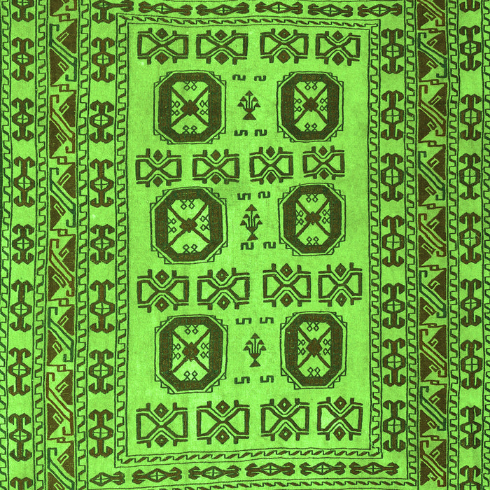 Serging Thickness of Machine Washable Persian Green Traditional Area Rugs, wshtr2764grn