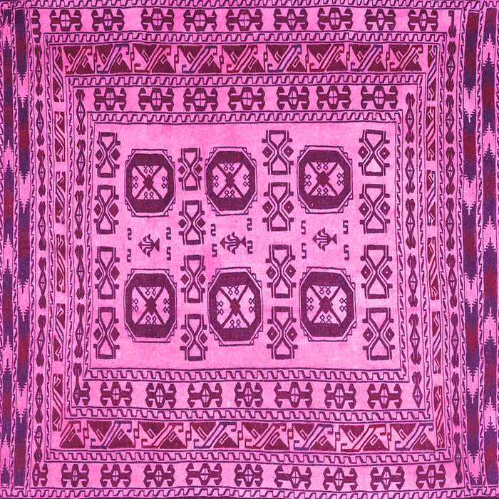 Square Persian Pink Traditional Rug, tr2764pnk