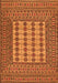 Serging Thickness of Machine Washable Persian Orange Traditional Area Rugs, wshtr2765org