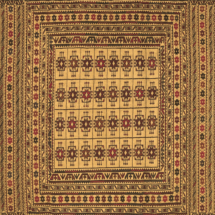Square Persian Brown Traditional Rug, tr2765brn