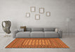 Machine Washable Persian Orange Traditional Area Rugs in a Living Room, wshtr2765org