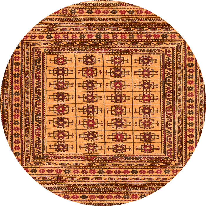 Square Persian Orange Traditional Rug, tr2765org