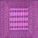 Square Machine Washable Persian Purple Traditional Area Rugs, wshtr2765pur