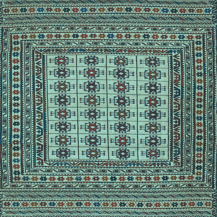 Square Persian Light Blue Traditional Rug, tr2765lblu