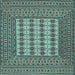 Square Persian Light Blue Traditional Rug, tr2765lblu