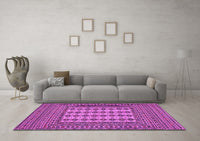 Machine Washable Persian Purple Traditional Rug, wshtr2765pur