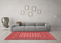 Machine Washable Persian Red Traditional Rug, wshtr2765red