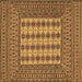 Square Machine Washable Persian Brown Traditional Rug, wshtr2765brn