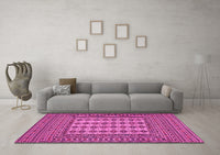 Machine Washable Persian Pink Traditional Rug, wshtr2765pnk