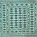 Square Persian Light Blue Traditional Rug, tr2766lblu