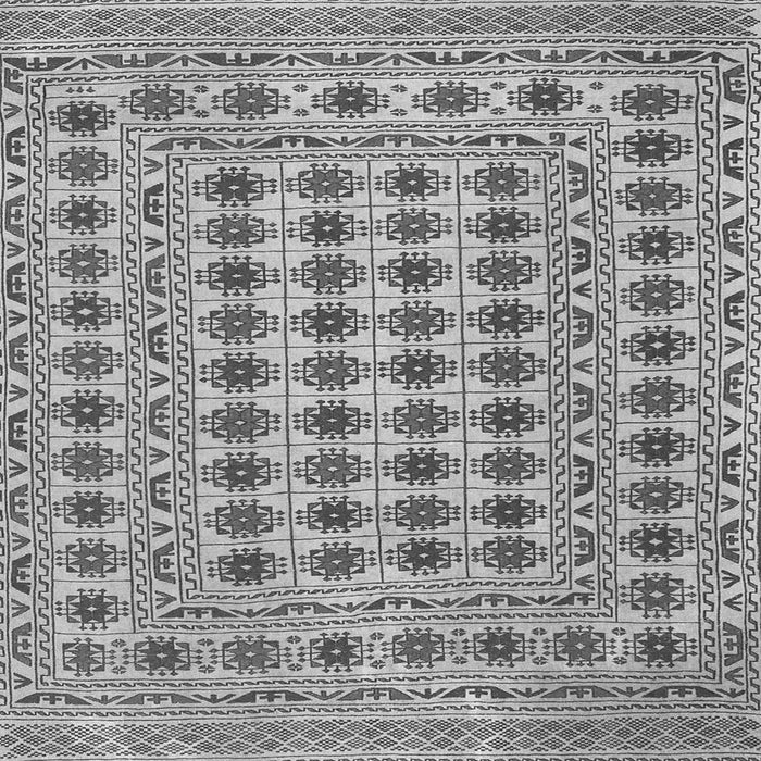 Round Machine Washable Persian Gray Traditional Rug, wshtr2766gry