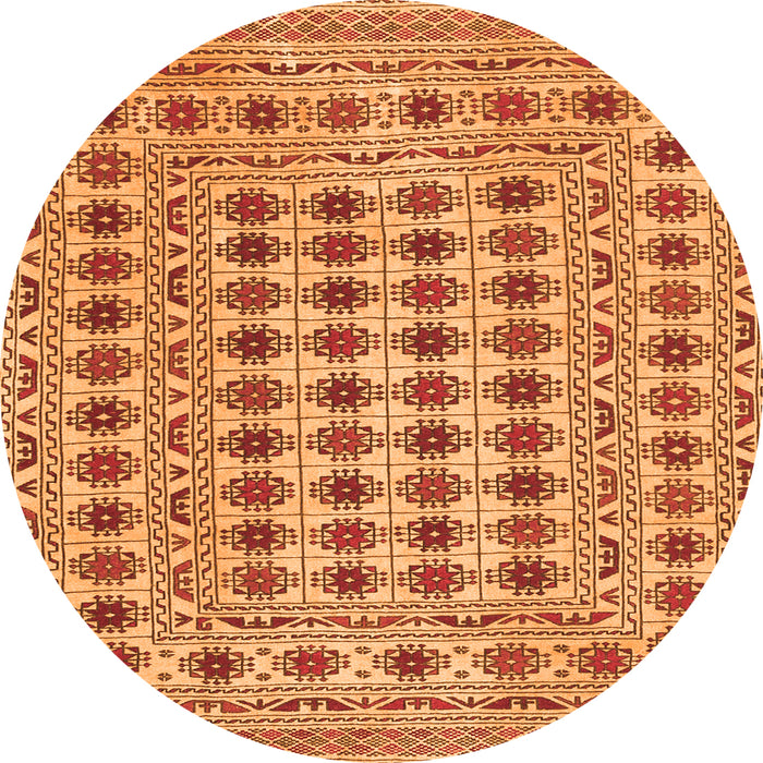 Square Persian Orange Traditional Rug, tr2766org