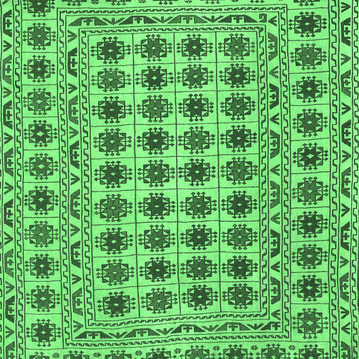 Machine Washable Persian Emerald Green Traditional Area Rugs, wshtr2766emgrn